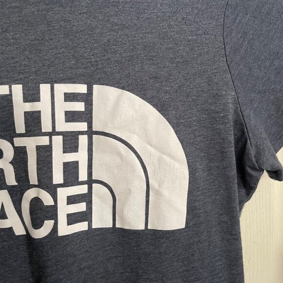 The North Face Womens Blue Gray Heathered Graphic Short Sleeve T-Shirt Size XS - Picture 5 of 6